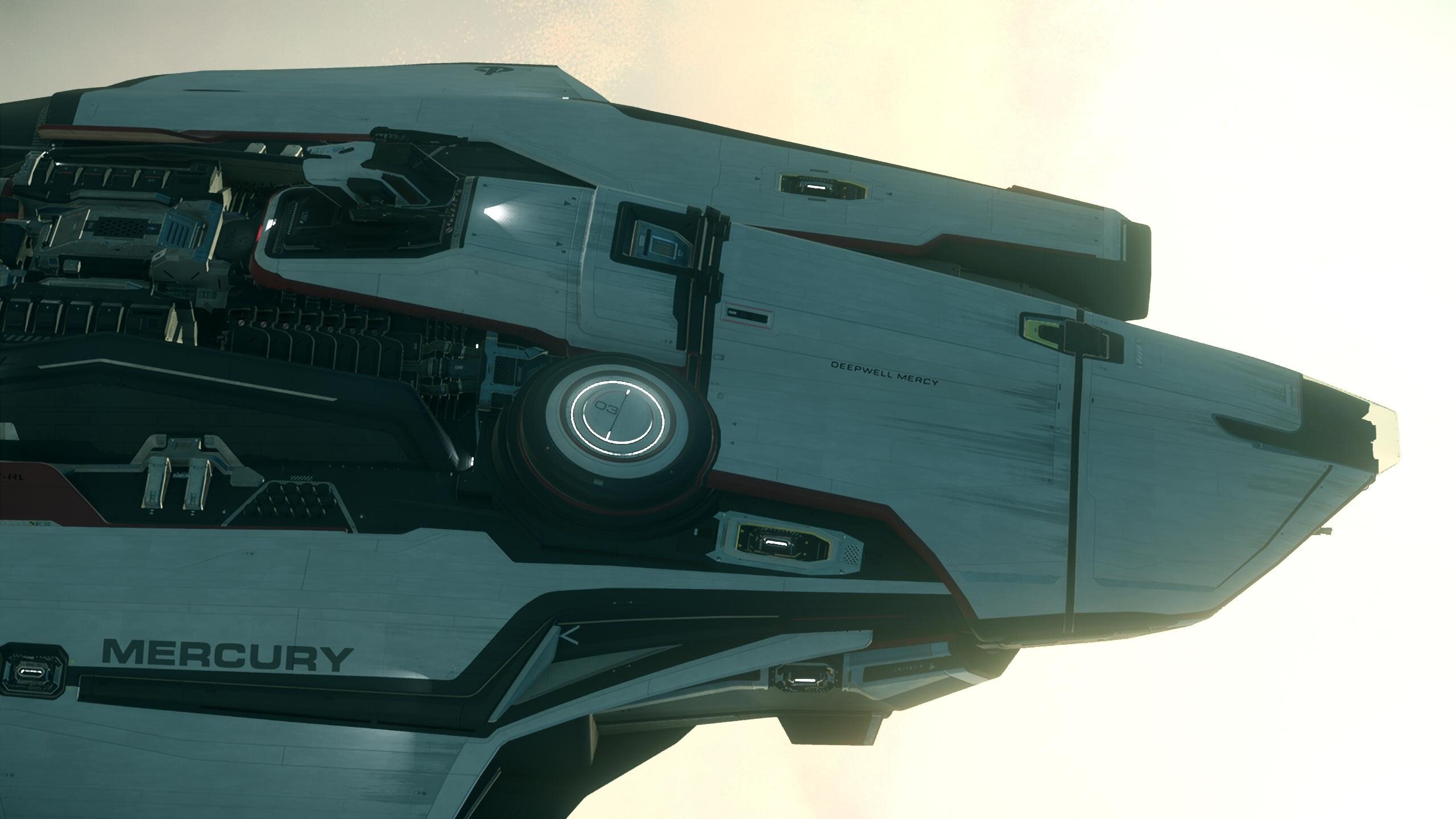 Forward nose profile of the Mercury Star Runner hull.