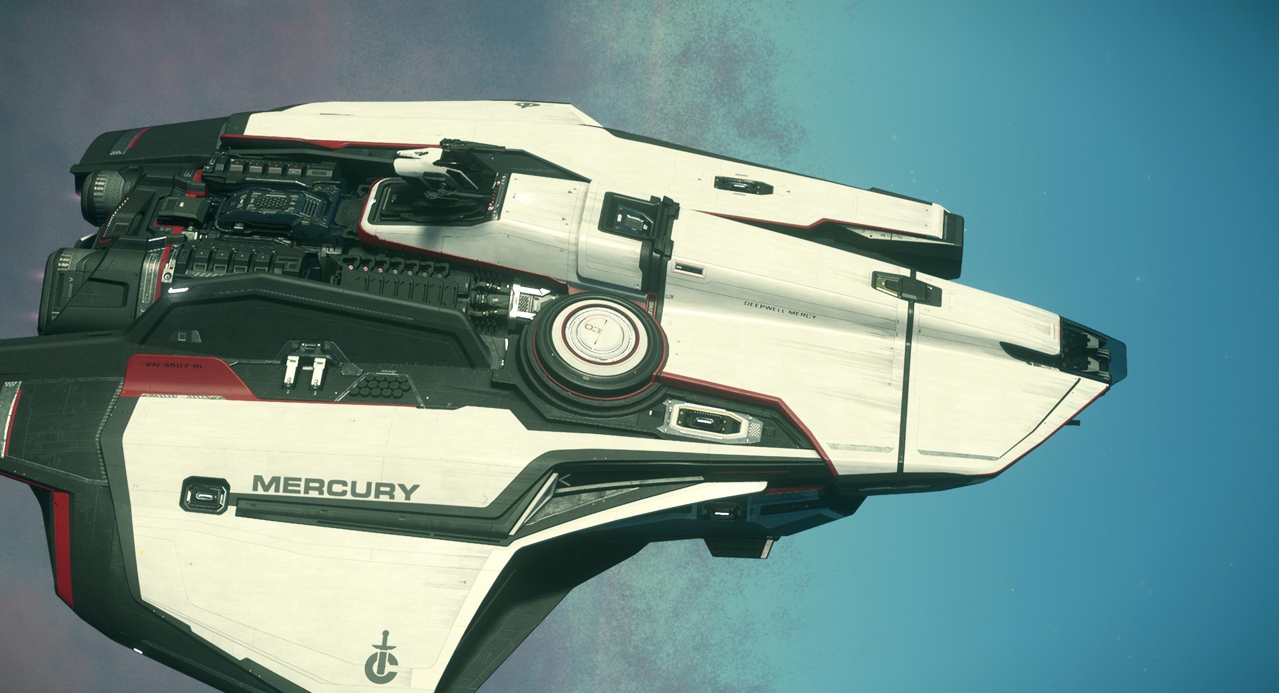 Forward quarter exterior view of Deepwell Mercy.
